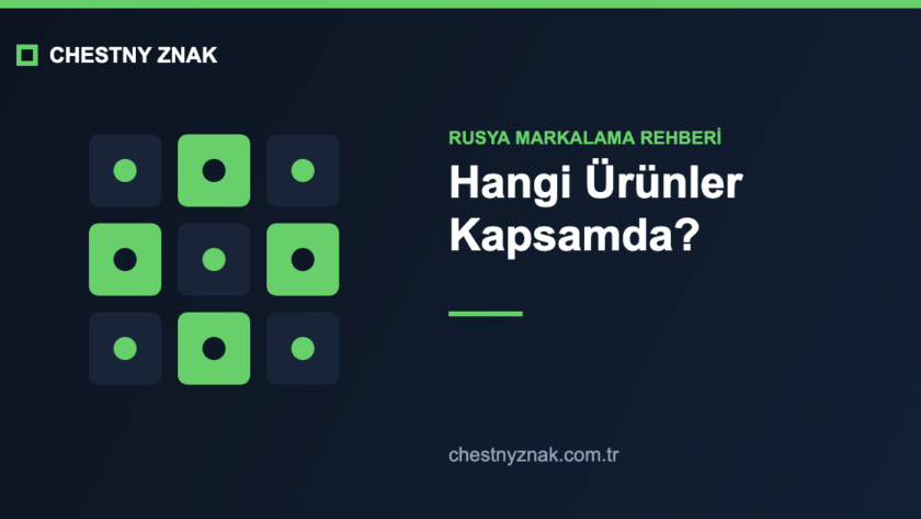 Chestny Znak kapsamındaki ürün kategorileri