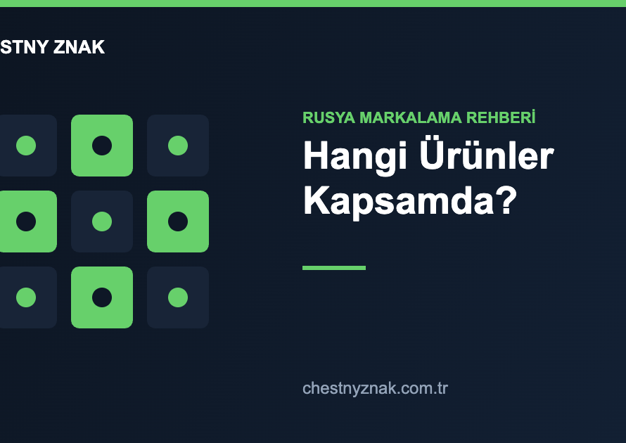 Chestny Znak kapsamındaki ürün kategorileri