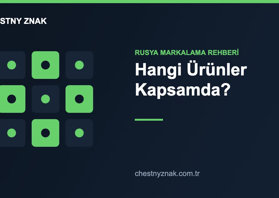 Chestny Znak kapsamındaki ürün kategorileri