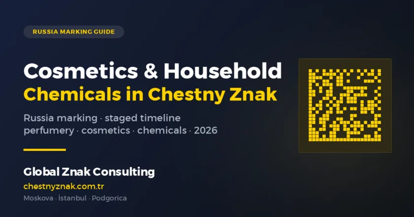 Cover image for Chestny Znak marking of cosmetics and household chemicals