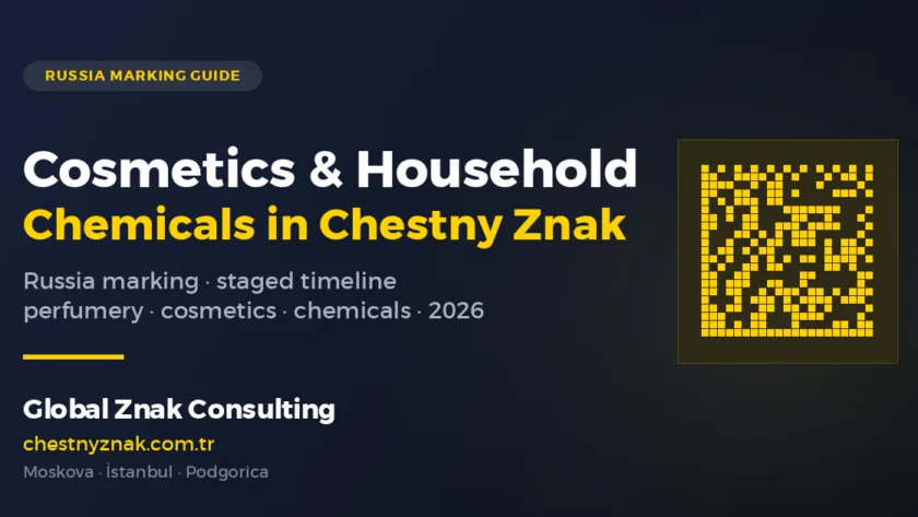 Cover image for Chestny Znak marking of cosmetics and household chemicals