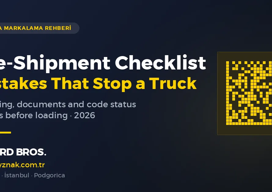 Checklist of labelling and document checks before shipping to Russia