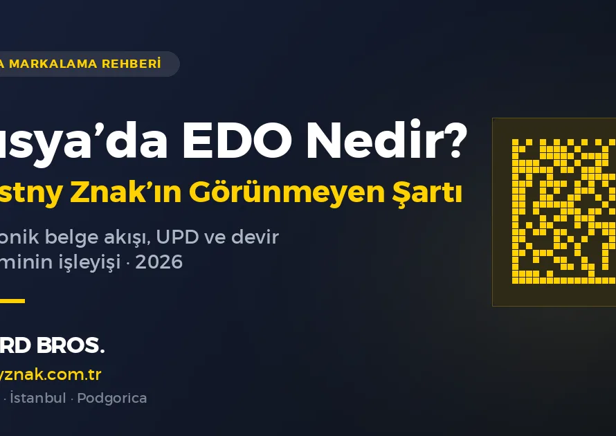 Rusya EDO (elektronik belge akışı) ve Chestny Znak devir bildirimi
